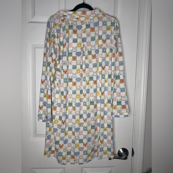 LITTLE‎ SLEEPIES NWT Woman’s Checkmate Nightgown Size M Bamboo - Picture 2 of 6